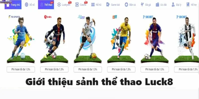 Đa dạng các bộ môn thể thao tại sảnh thể thao Luck8